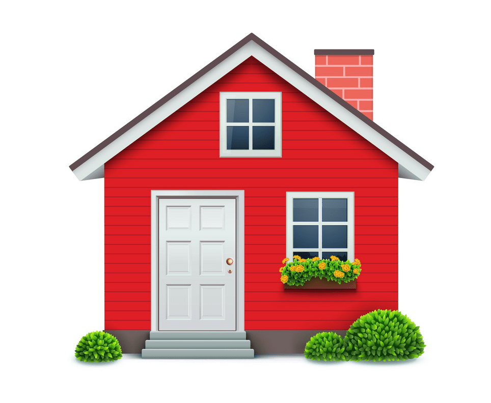 小さな赤い家のイラストpng イラスト