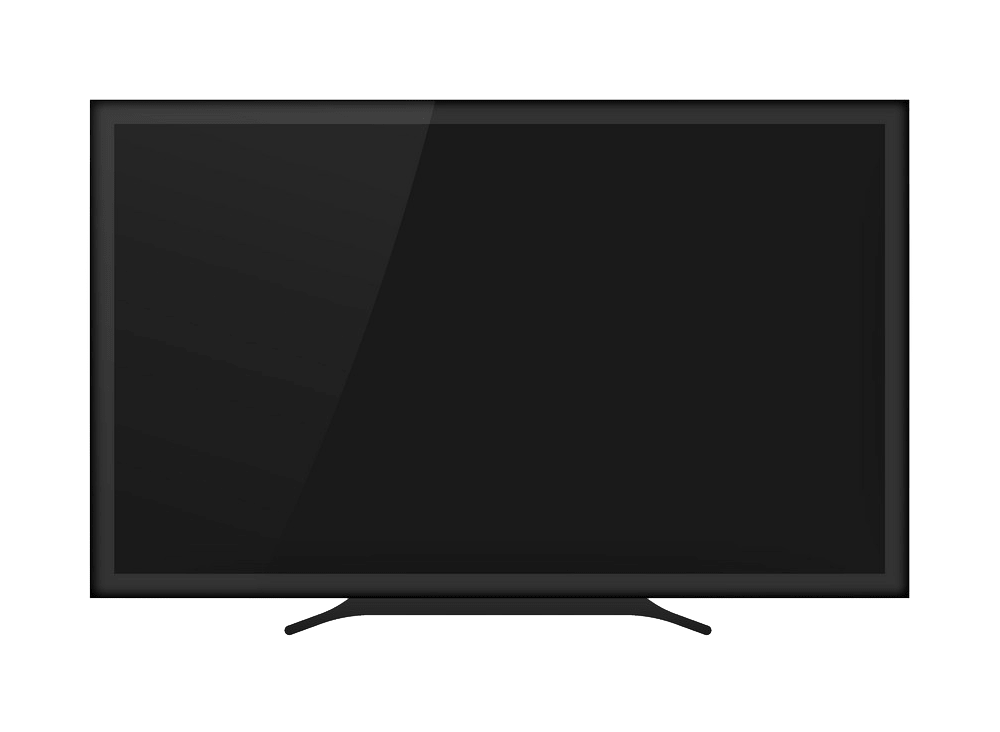 現代のテレビのイラスト透明