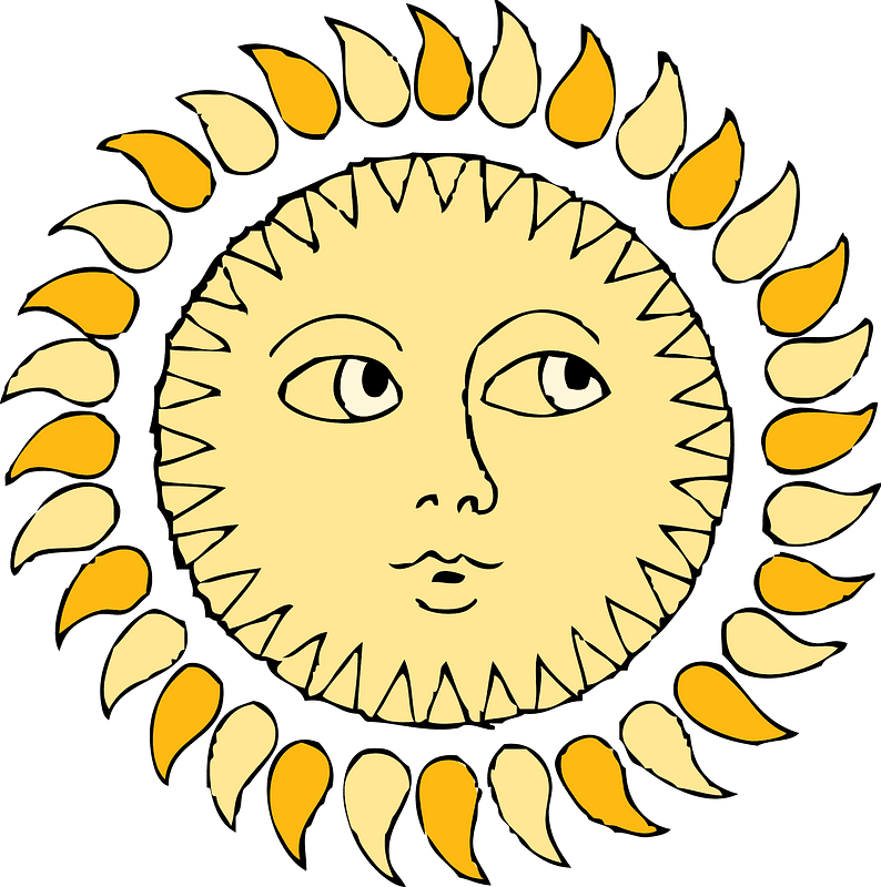 太陽のイラスト 背景透明5 イラスト