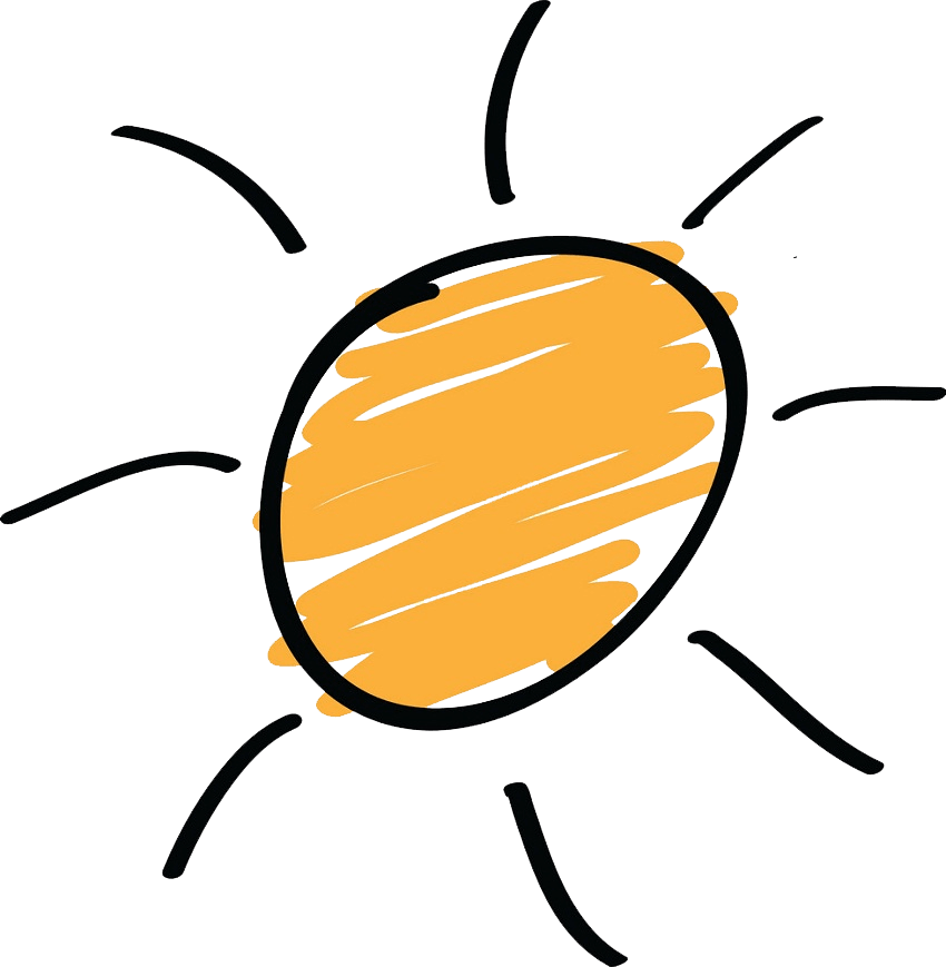 太陽を描く イラスト透明 イラスト
