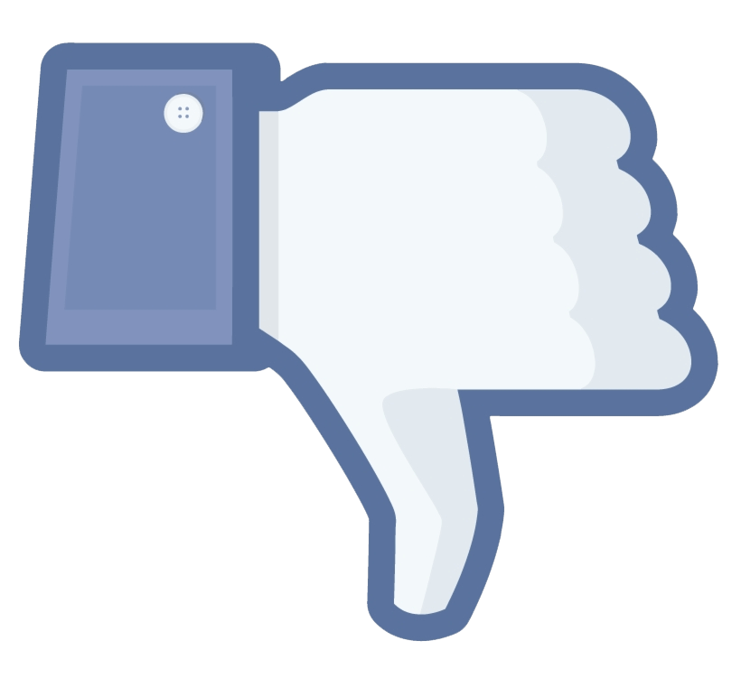 フェイスブック 嫌いな親指のイラスト透明 イラスト