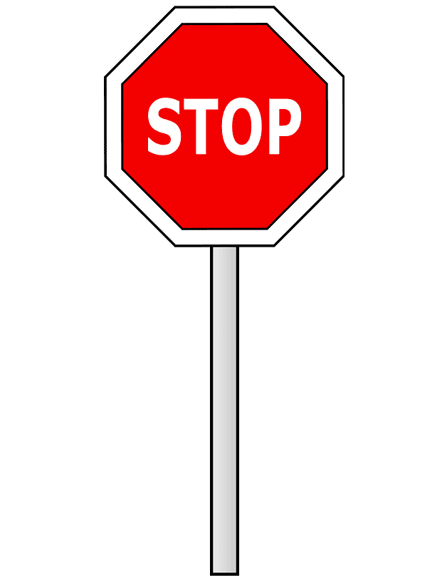 一時停止の標識のイラスト PNG イメージ イラスト