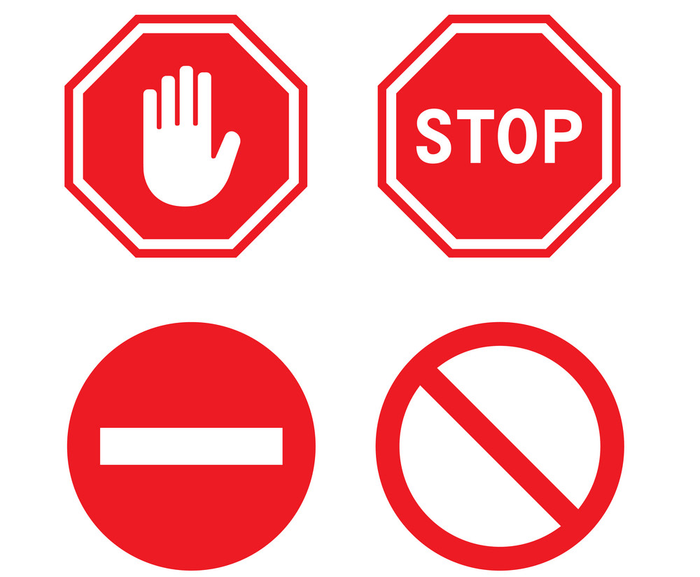 一時停止の標識の図 イラスト