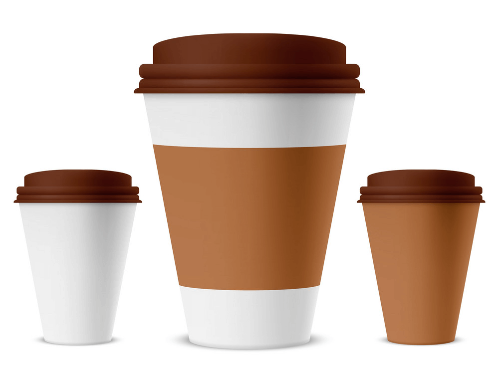 紙のコーヒーカップのイラスト 2 イラスト