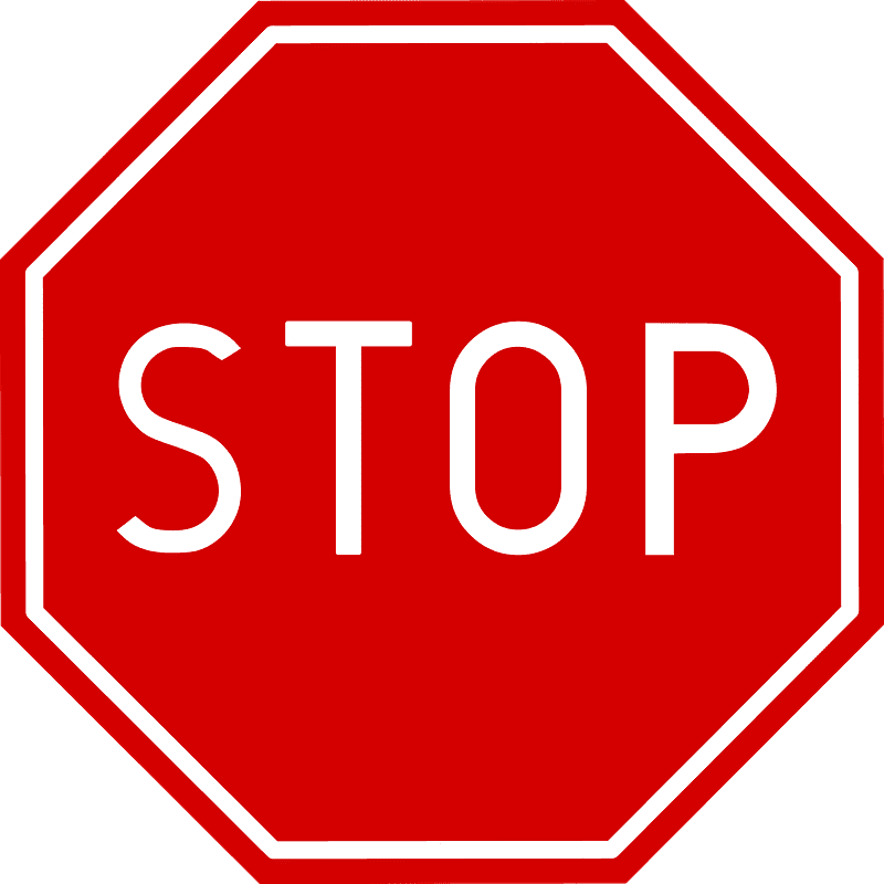 子供のための無料の一時停止標識のイラスト