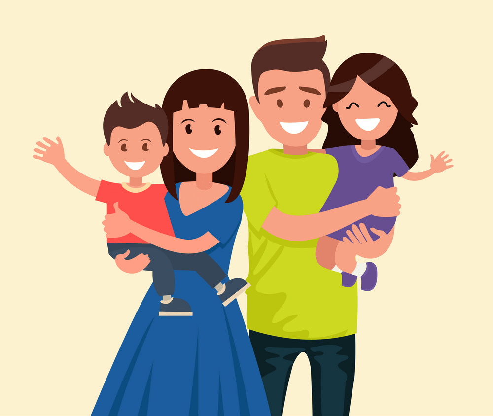 幸せな家族のイラスト 2 イラスト