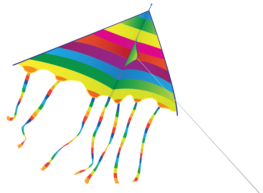 明るい凧のイラスト イラスト