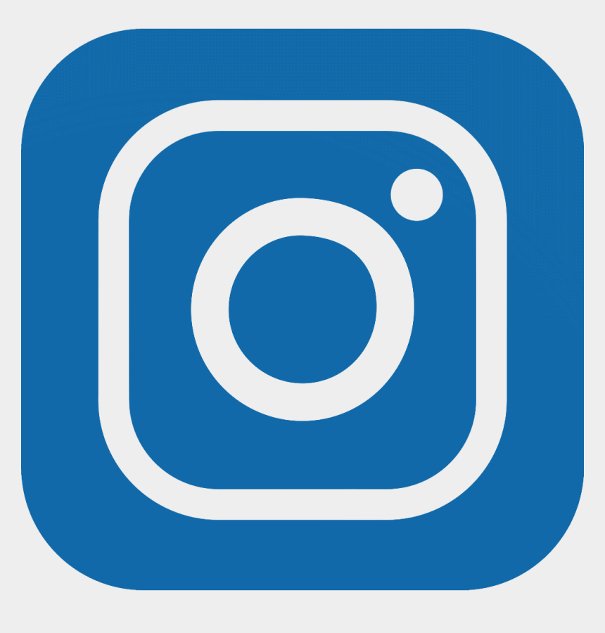 青い Instagram ロゴの図 イラスト