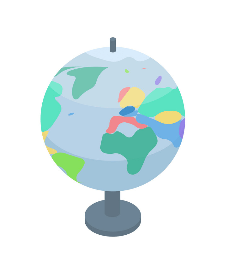 地球儀アイコンの図 イラスト
