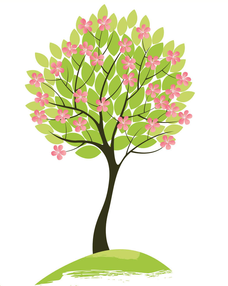 春の木のイラスト イラスト