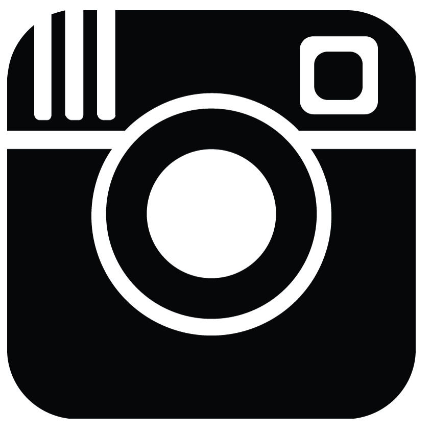 黒の Instagram ロゴの図