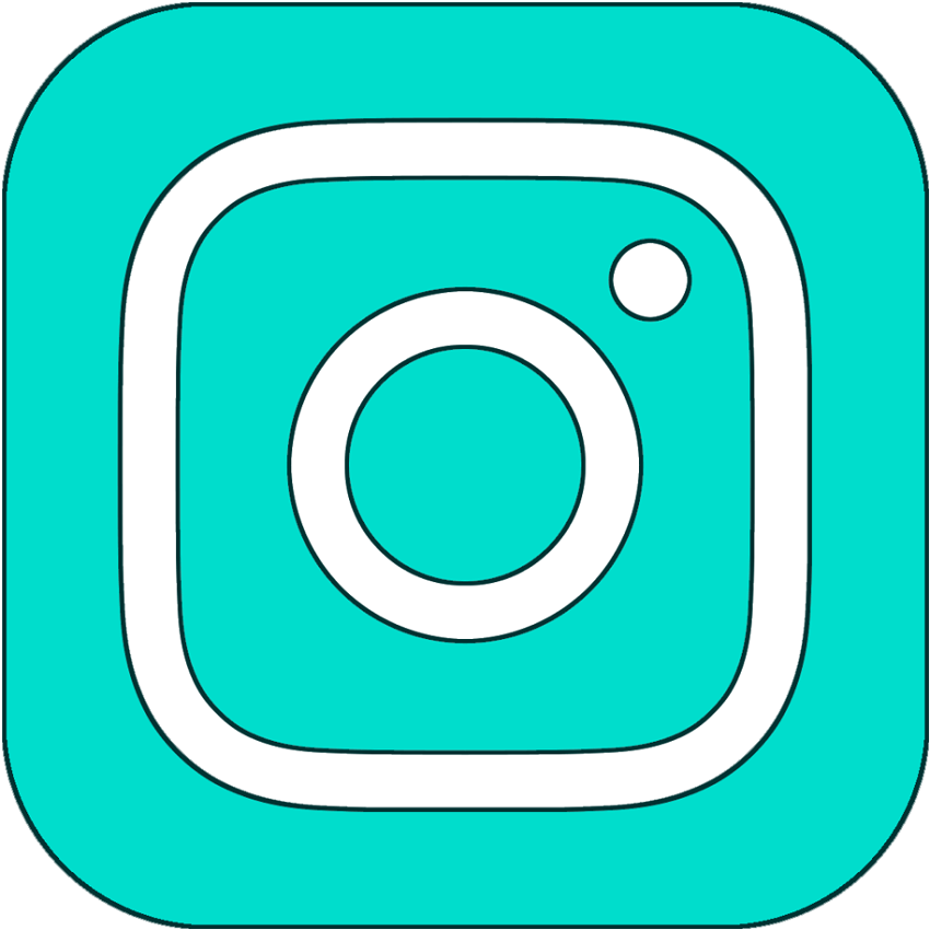 シアンの Instagram ロゴの図