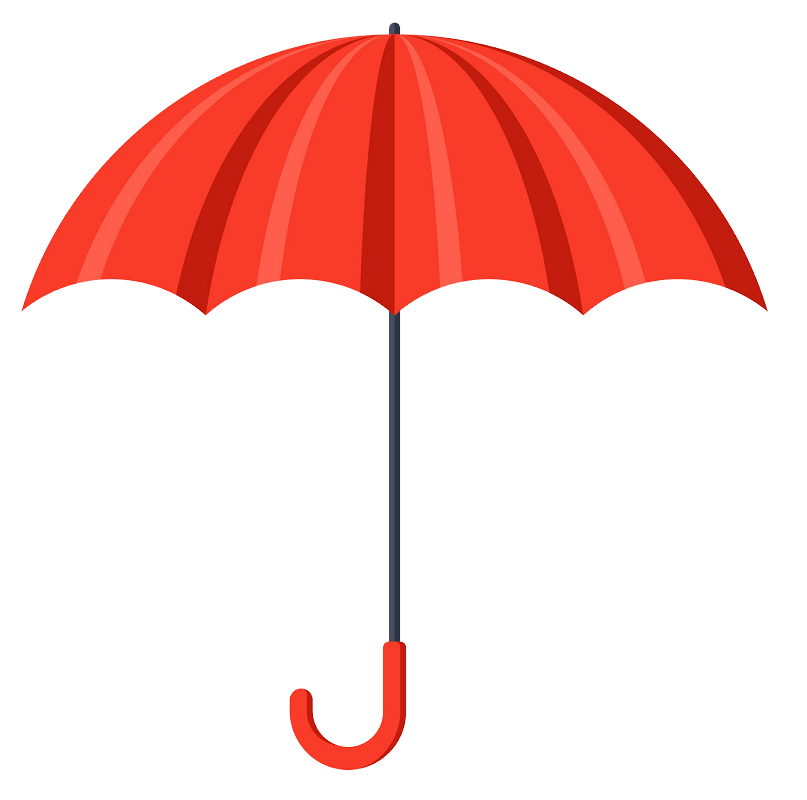 赤い傘のイラスト透明1 イラスト
