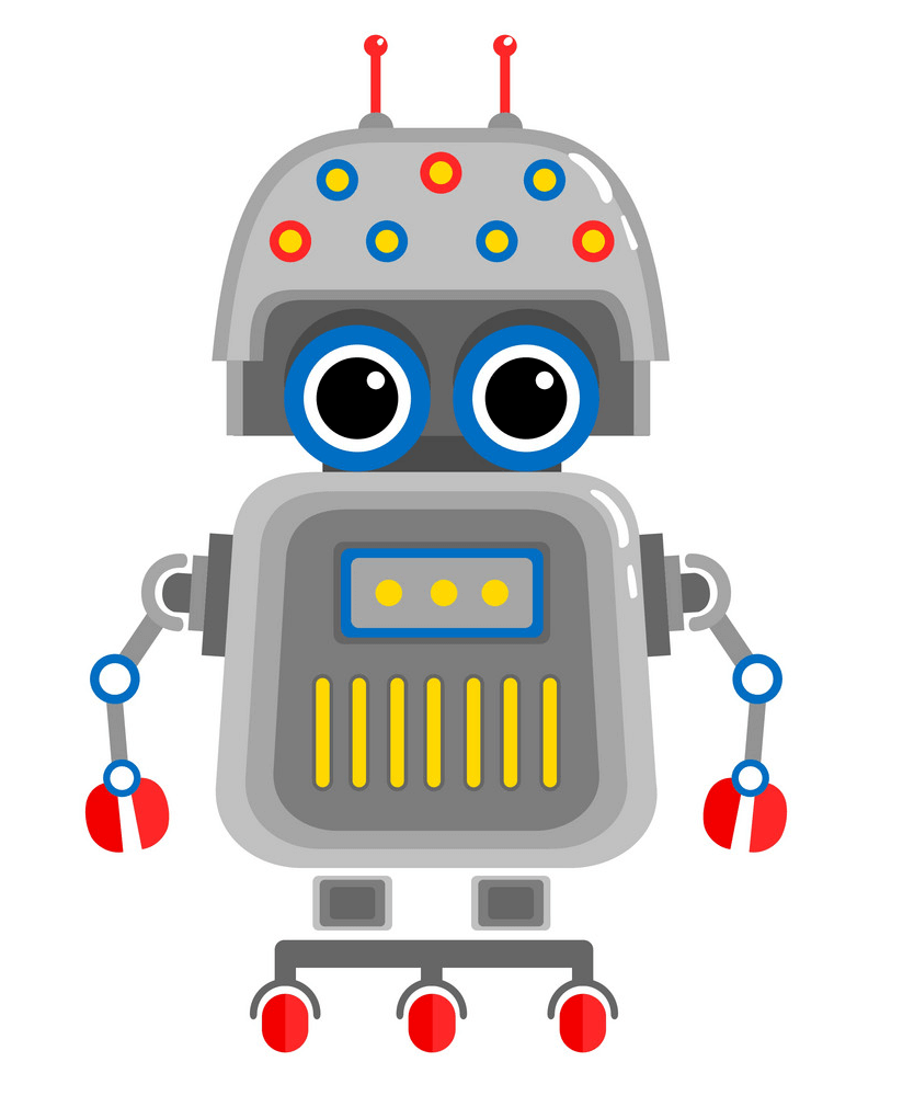 小さなロボットのイラスト イラスト