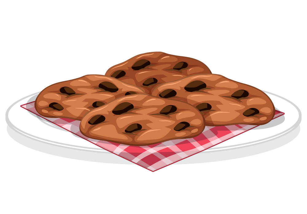 チョコチップクッキーのイラスト イラスト