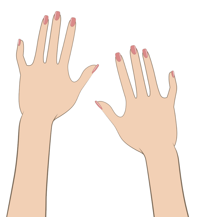 女性の手のイラスト透明 2