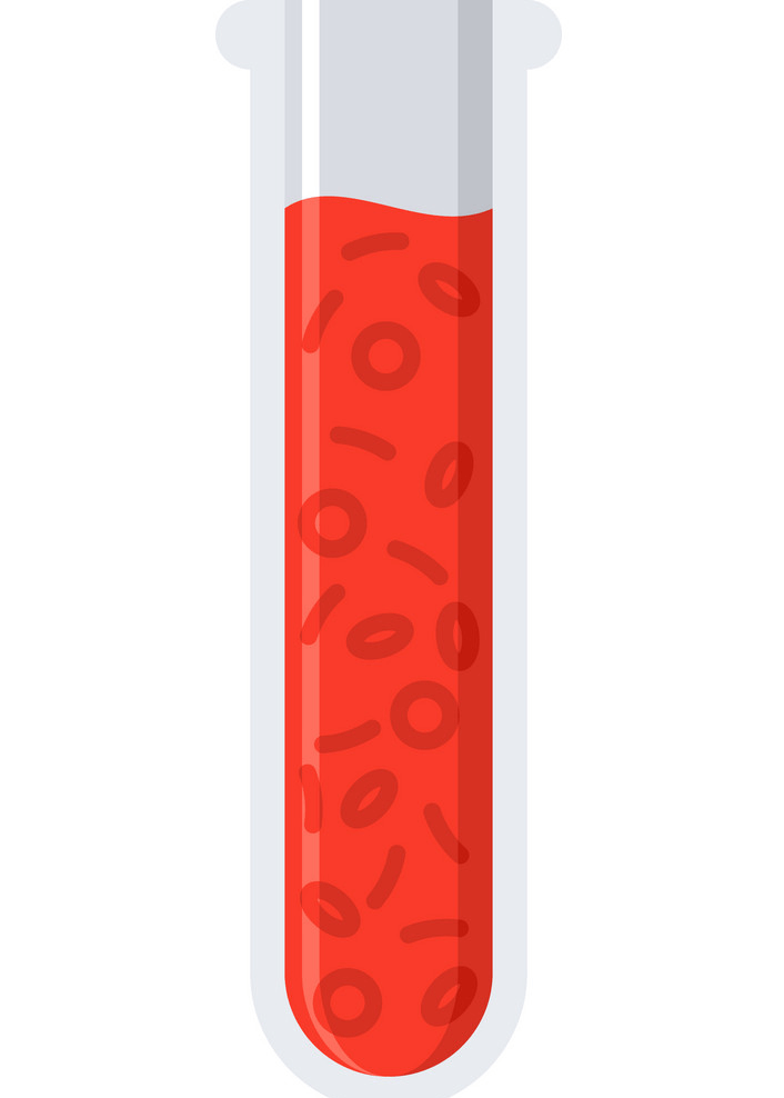 血液試験管のイラスト 1 イラスト