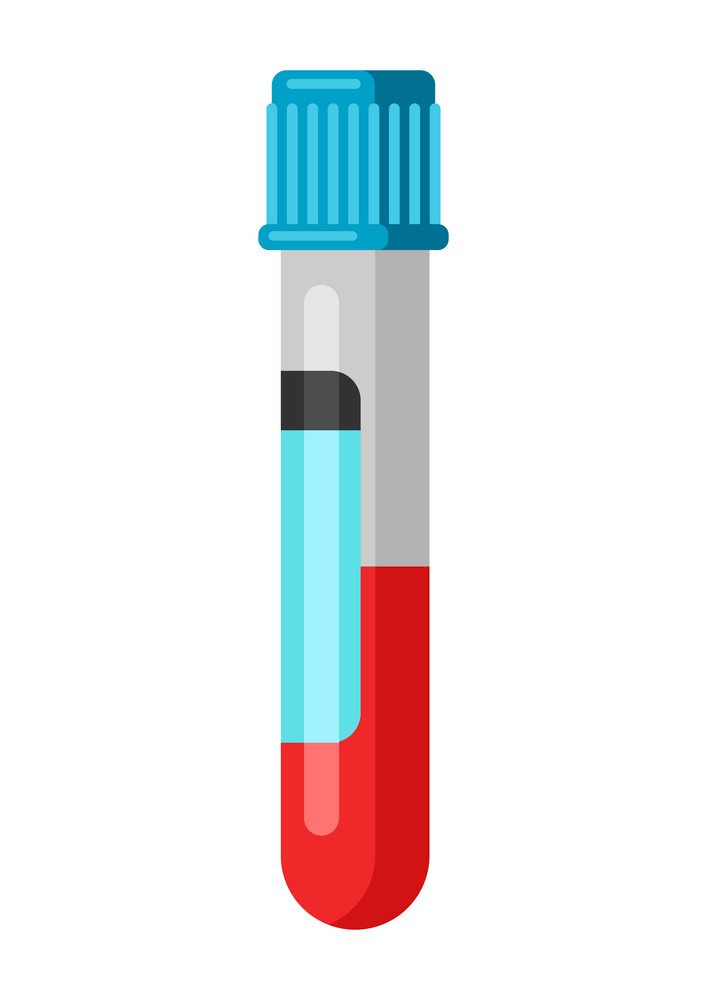 血液試験管の図 イラスト