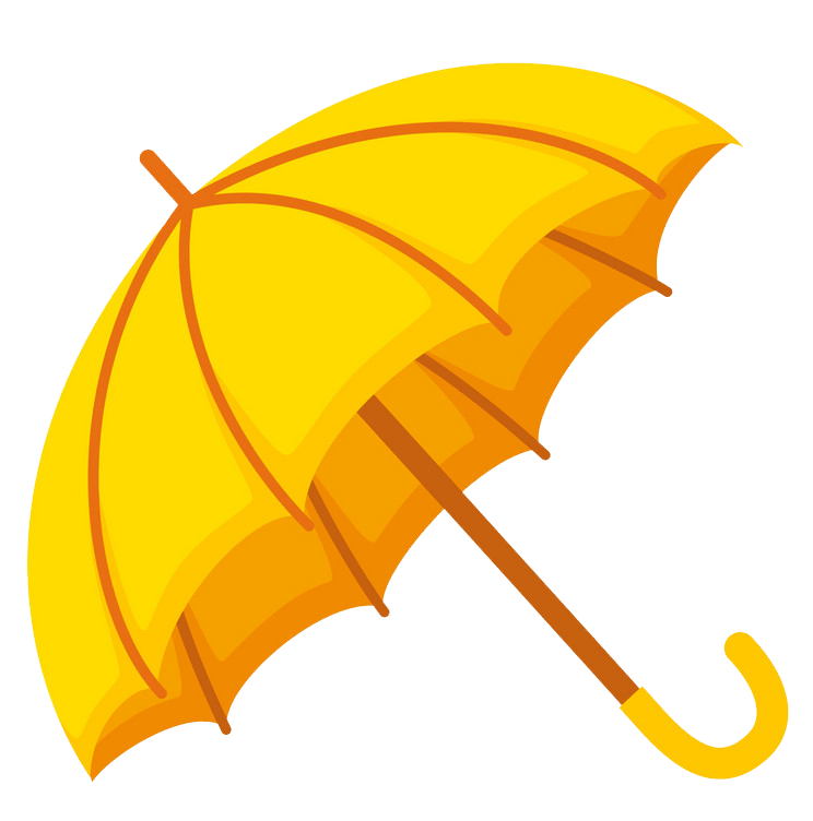 黄色い傘 イラスト透明 イラスト