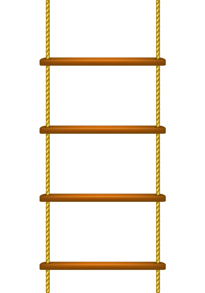 縄梯子のイラスト