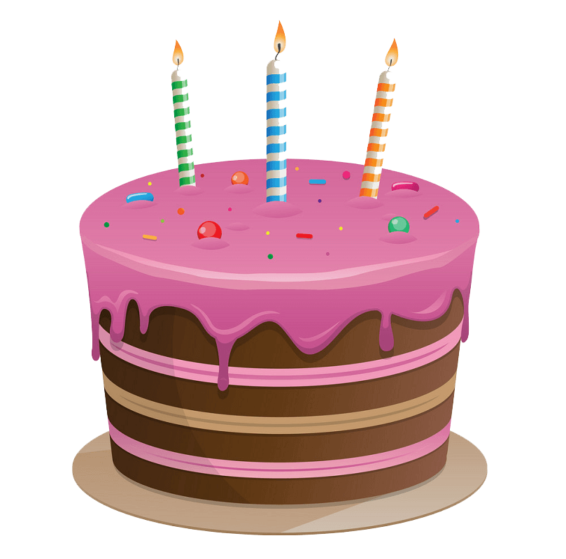 おいしい誕生日ケーキのイラスト透明 イラスト