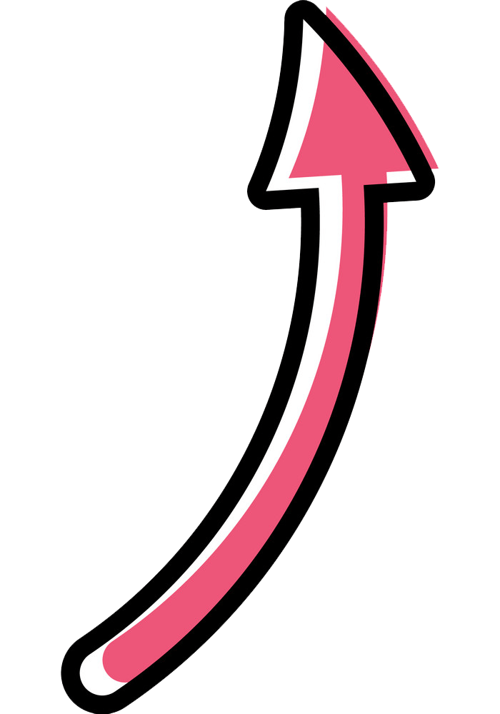 ピンクの矢印イラスト透明 イラスト