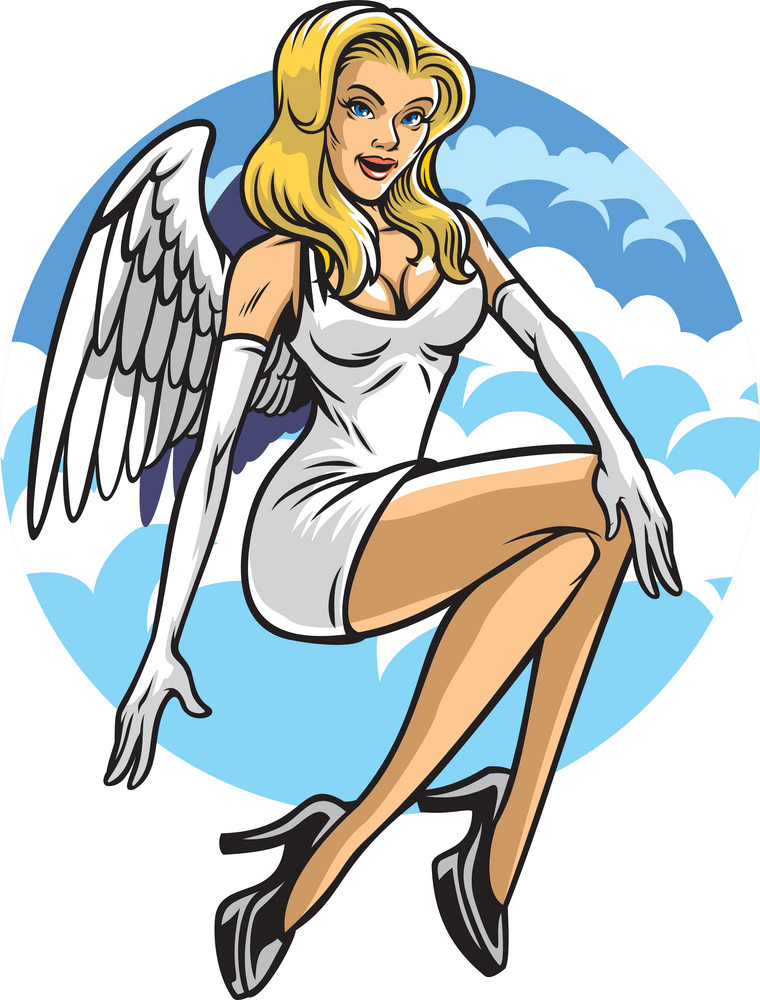 セクシーな天使のイラスト