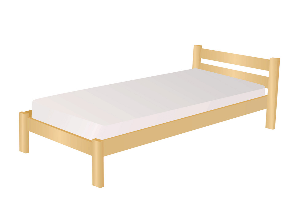 シンプルなベッドのイラスト イラスト