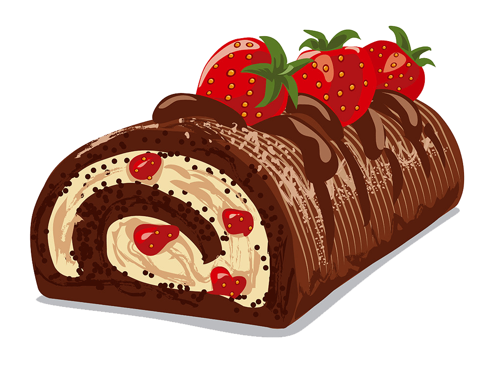 ストロベリーチョコレートケーキ イラスト透明 イラスト