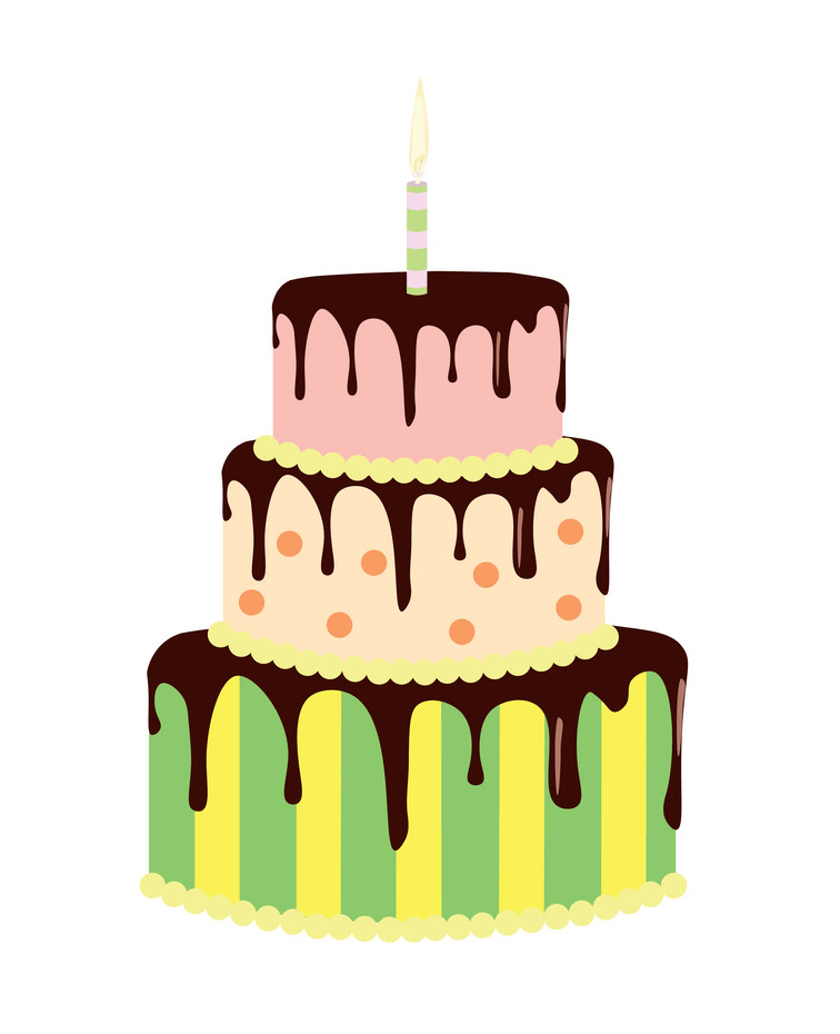 誕生日ケーキのイラスト2 イラスト