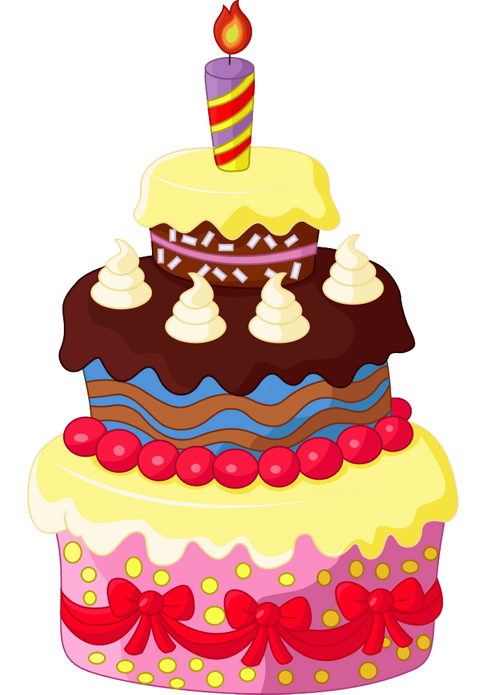 誕生日ケーキのイラスト透明1 イラスト
