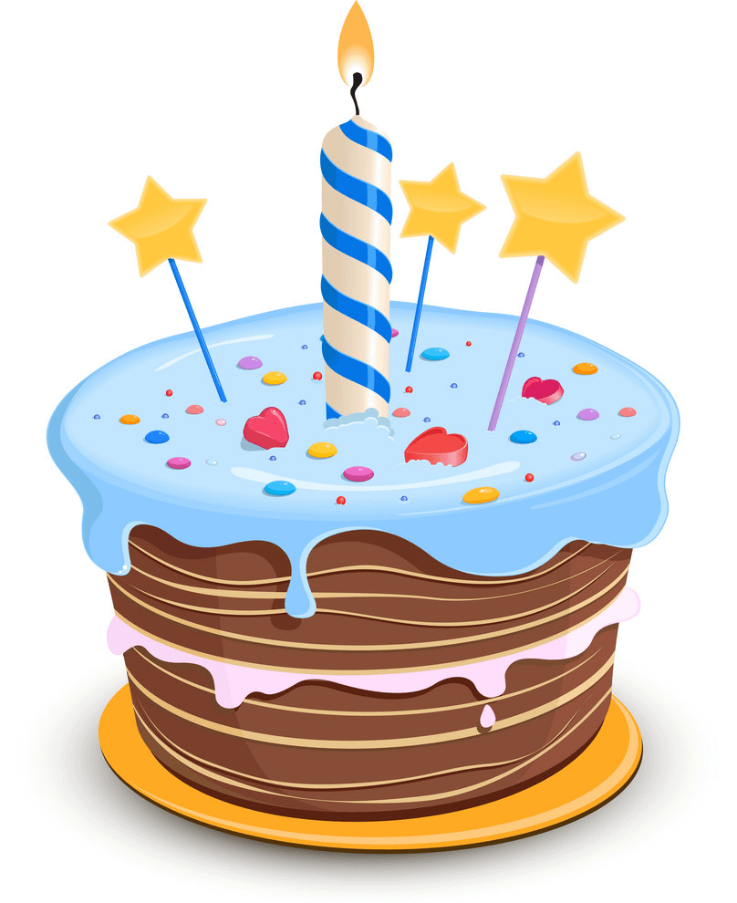誕生日ケーキのイラスト イラスト