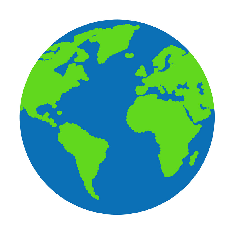 惑星地球の図 イラスト