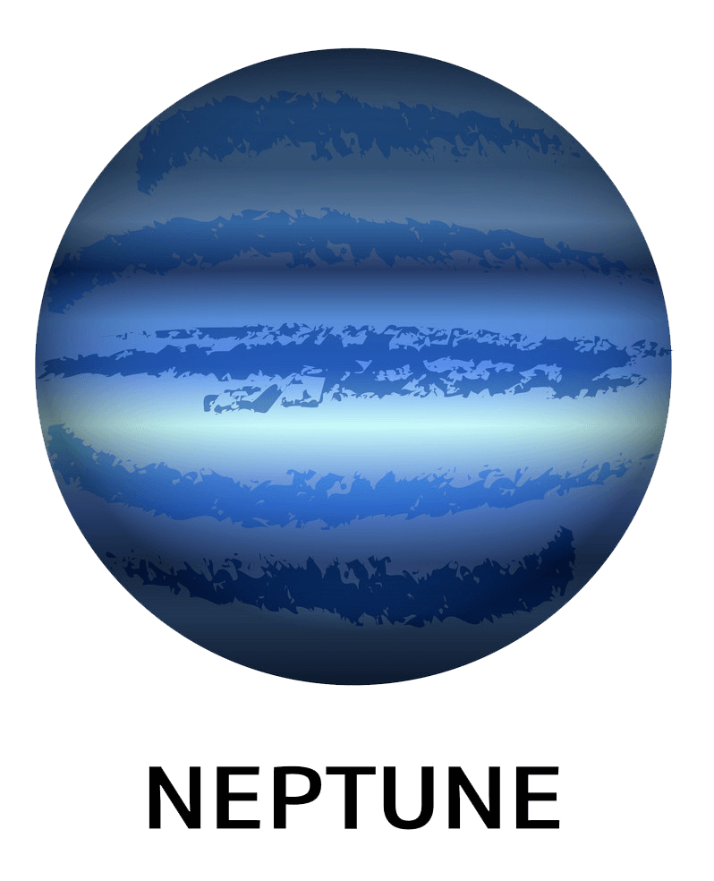 惑星海王星のイラスト透明 イラスト