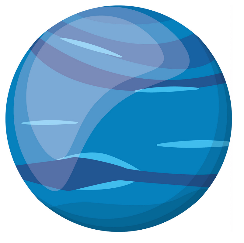 惑星海王星のイラスト