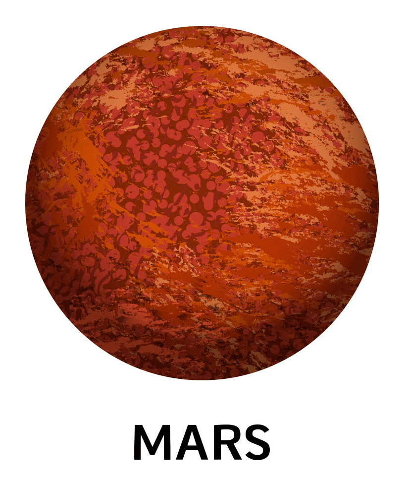 惑星火星のイラスト