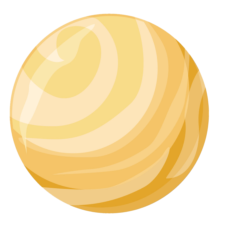 惑星金星のイラスト透明