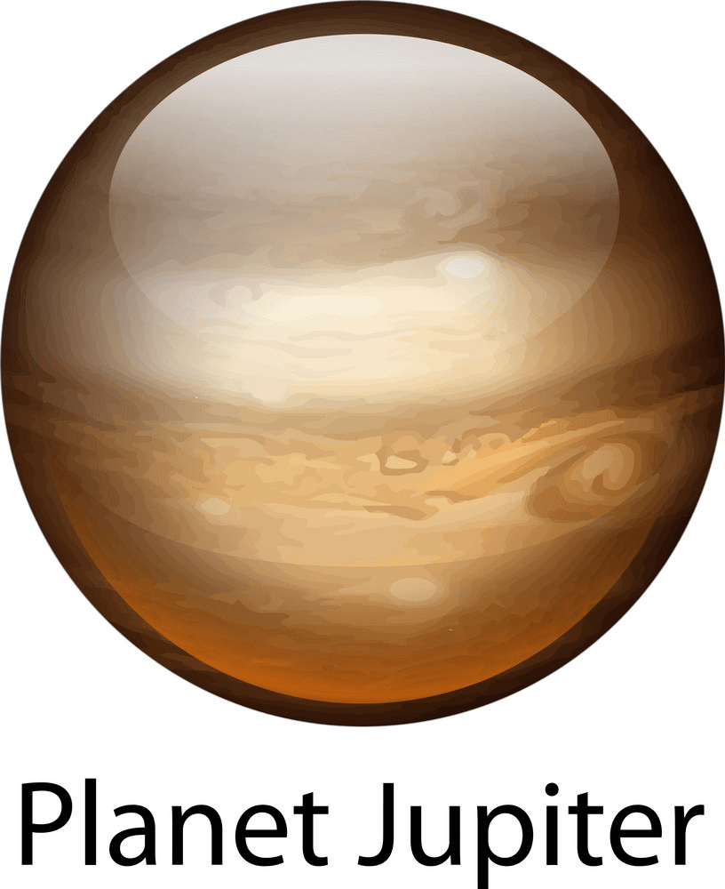 惑星木星のイラスト イラスト