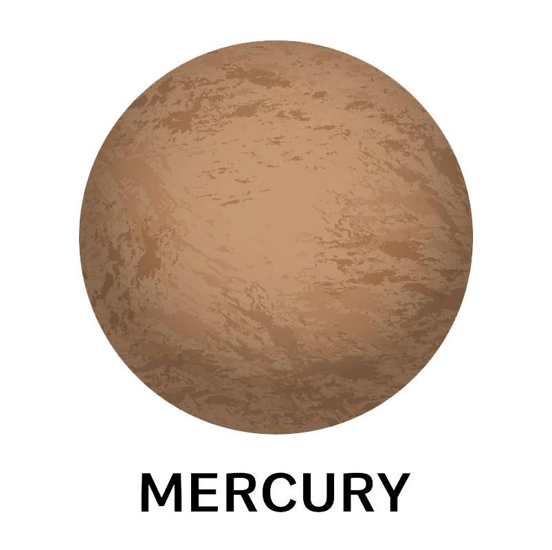 惑星水星のイラスト透明 イラスト