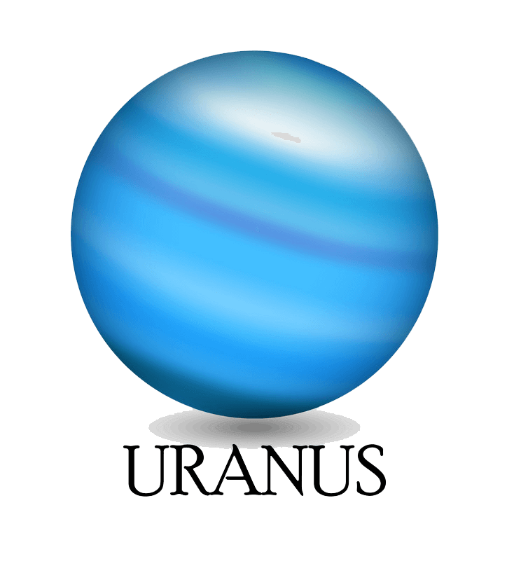 惑星天王星のイラスト透明