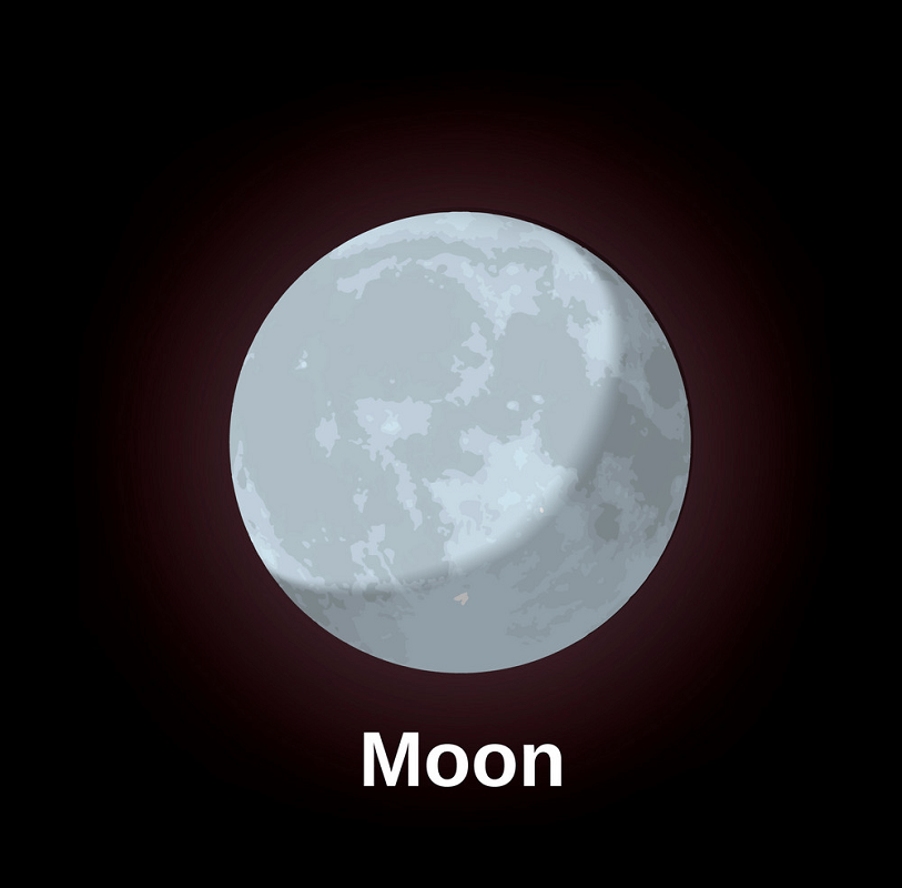 惑星月のイラスト
