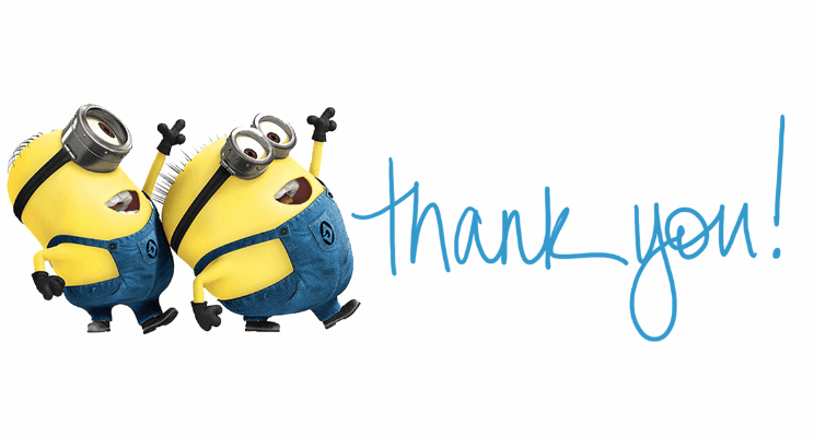 Cute Thank You Illustration png image