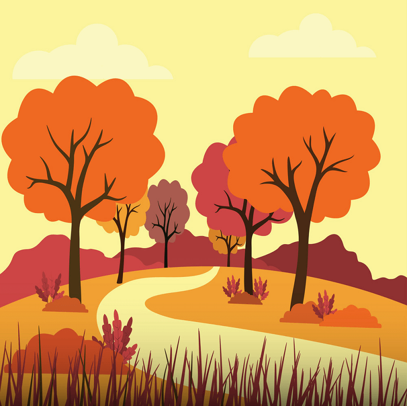 秋の景色イラスト イラスト