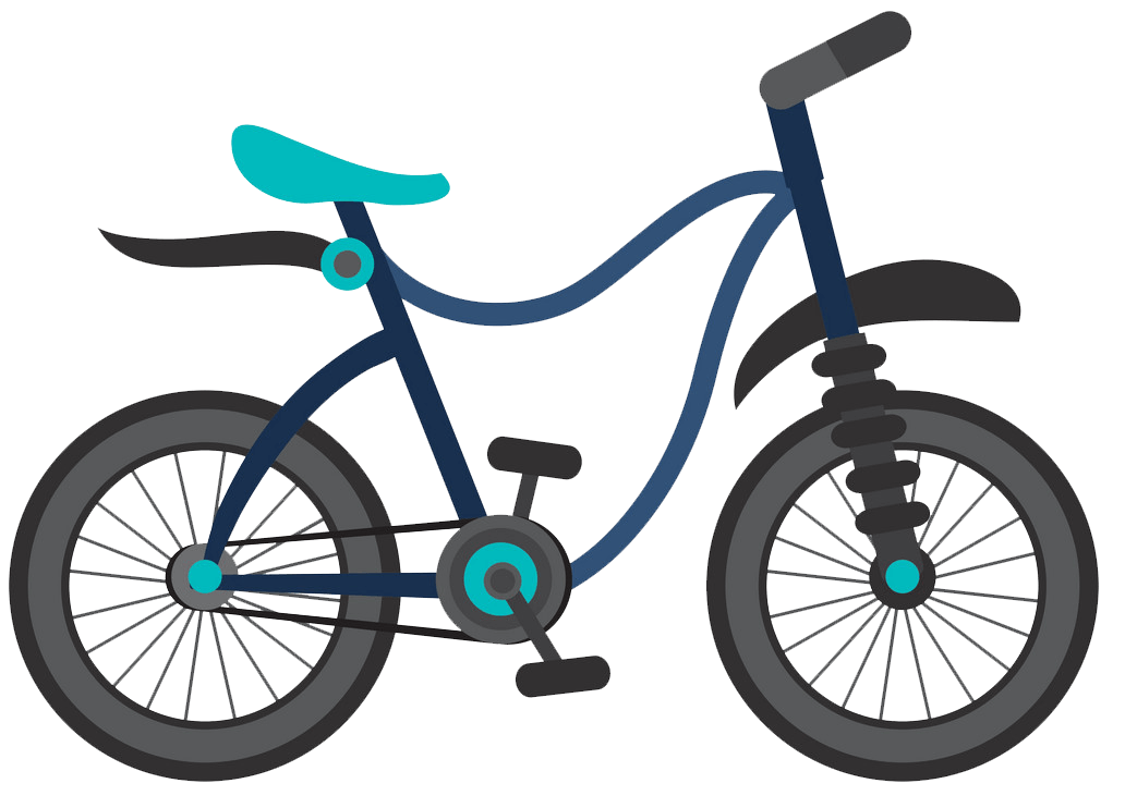 青い自転車のイラスト透明 イラスト