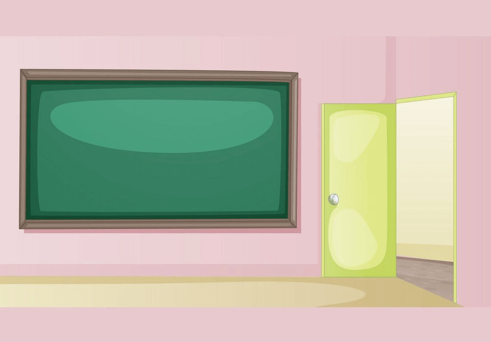 誰もいない教室のイラスト 2