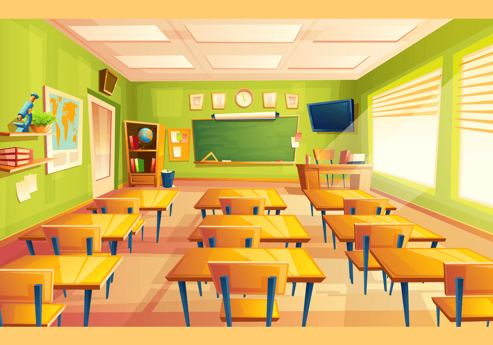誰もいない教室のイラスト 3 イラスト