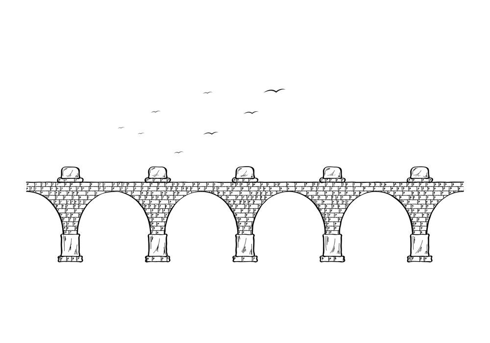 石橋のイラスト 1