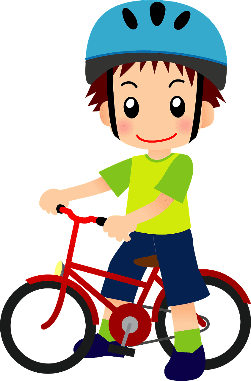 自転車に乗っている男の子のイラストpng イラスト