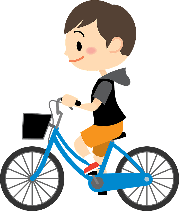 自転車に乗る男の子 イラスト 無料 イラスト