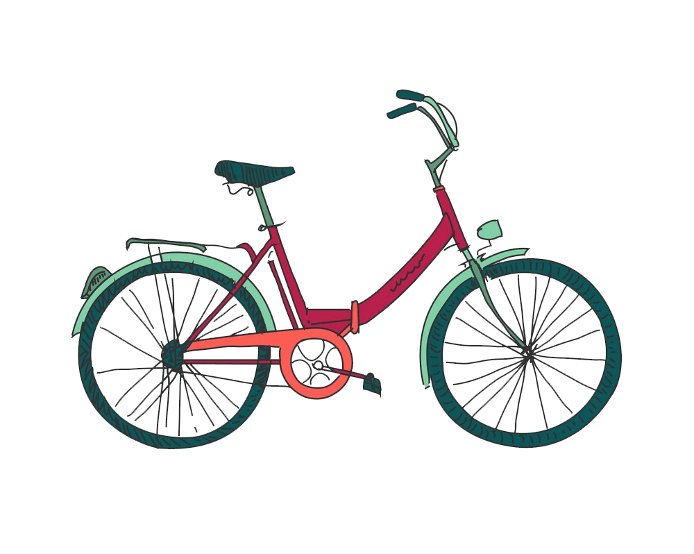 かわいい自転車のイラスト イラスト